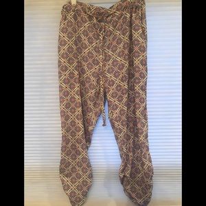 Design lab printed pants